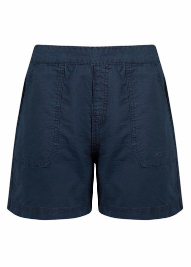 Weird Fish Navy Deeley Ripstop Shorts