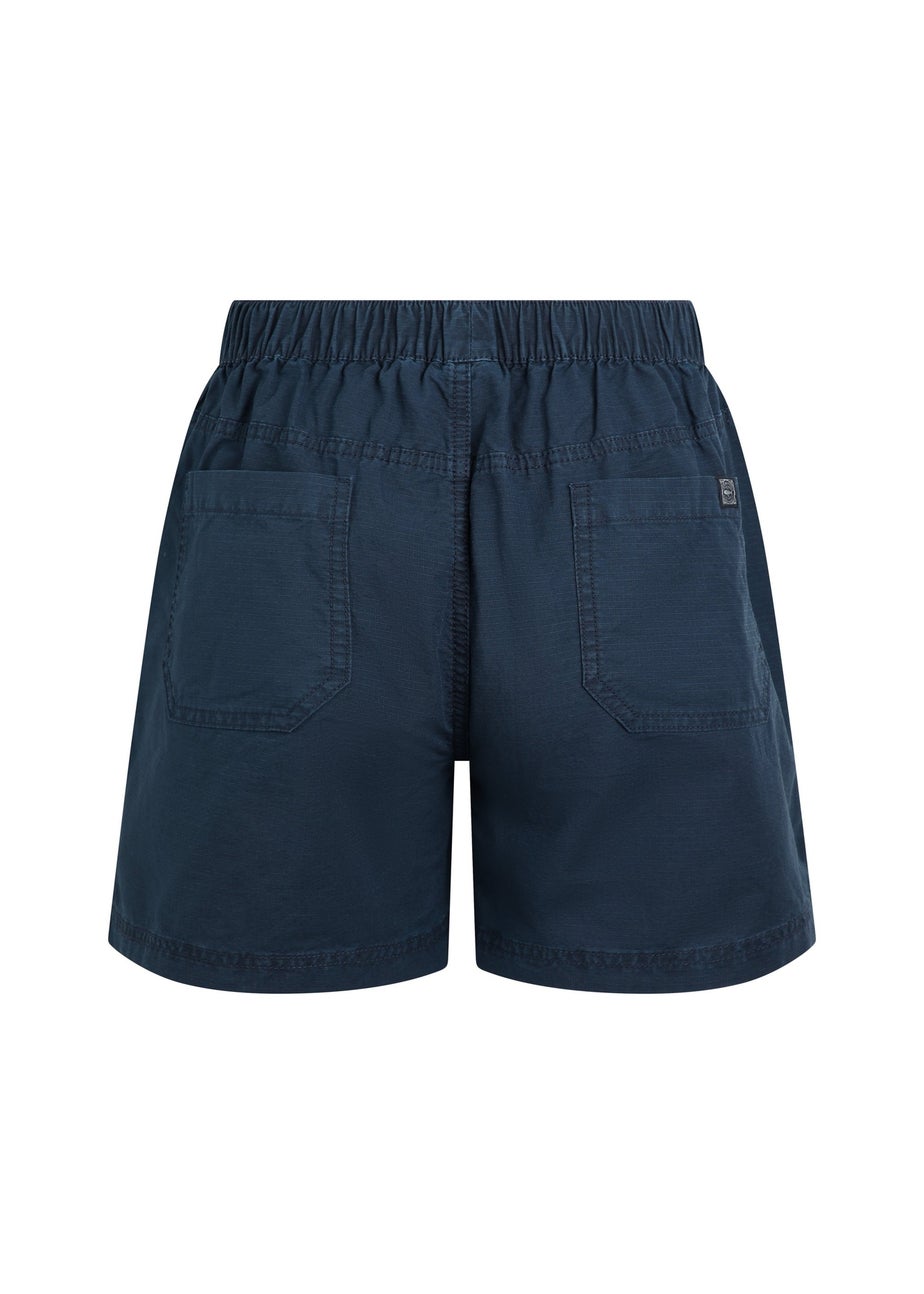 Weird Fish Navy Deeley Ripstop Shorts