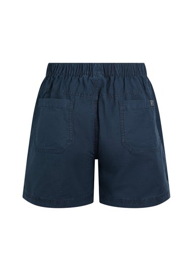 Weird Fish Navy Deeley Ripstop Shorts