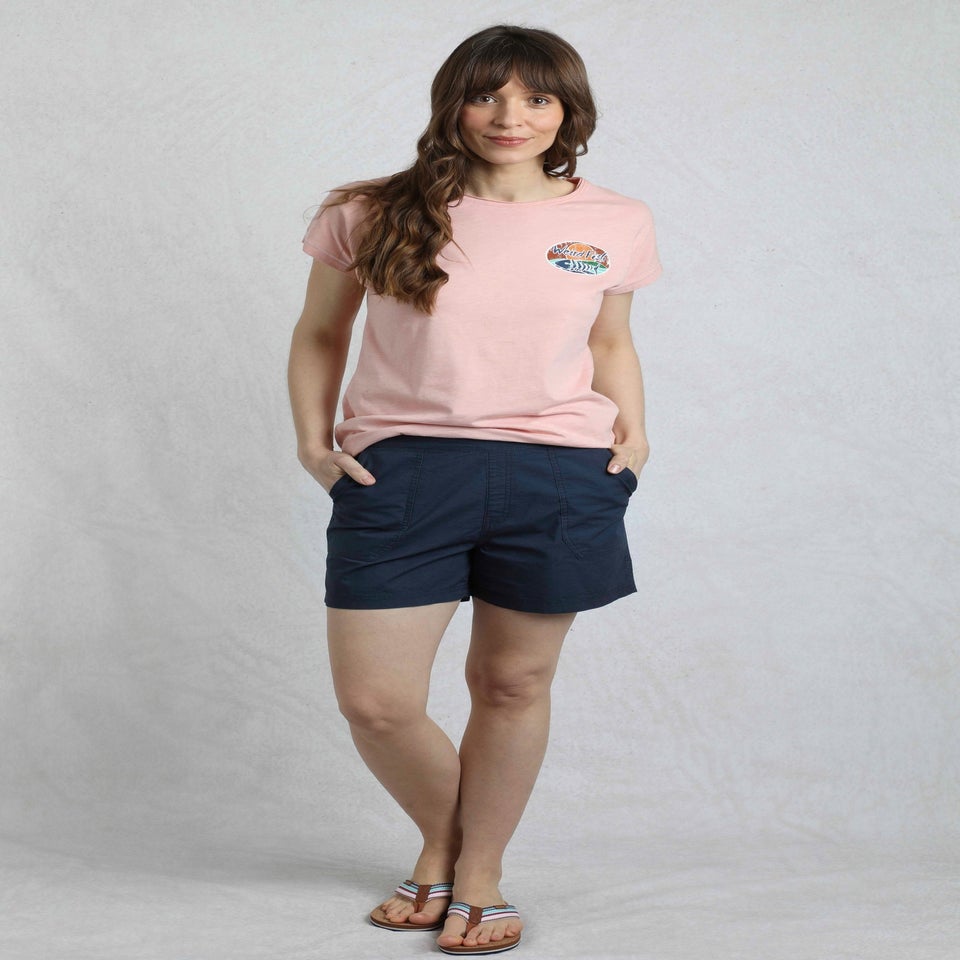 Weird Fish Navy Deeley Ripstop Shorts