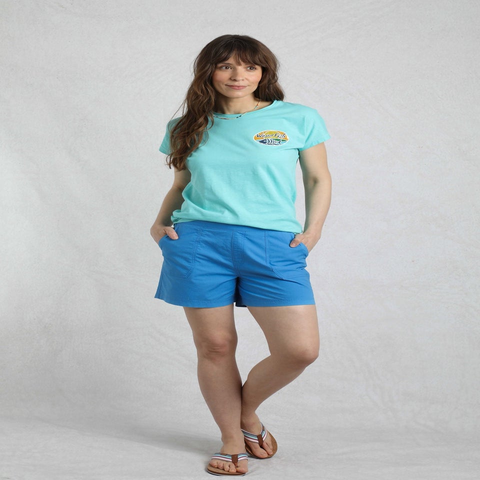 Weird Fish Azure Blue Deeley Ripstop Shorts