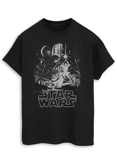 Star Wars New Hope Poster Black Graphic T-Shirt