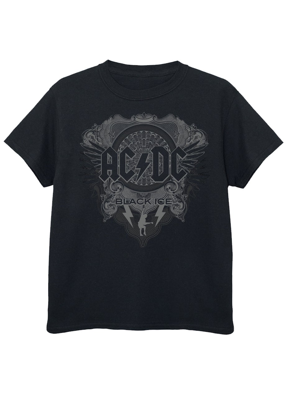 ACDC Black Ice Kids Graphic Music T-Shirt (3-13 Years)