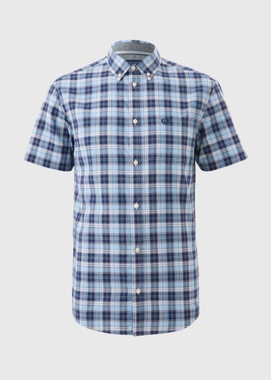 Lincoln Blue Short Sleeve Oxford Shirt