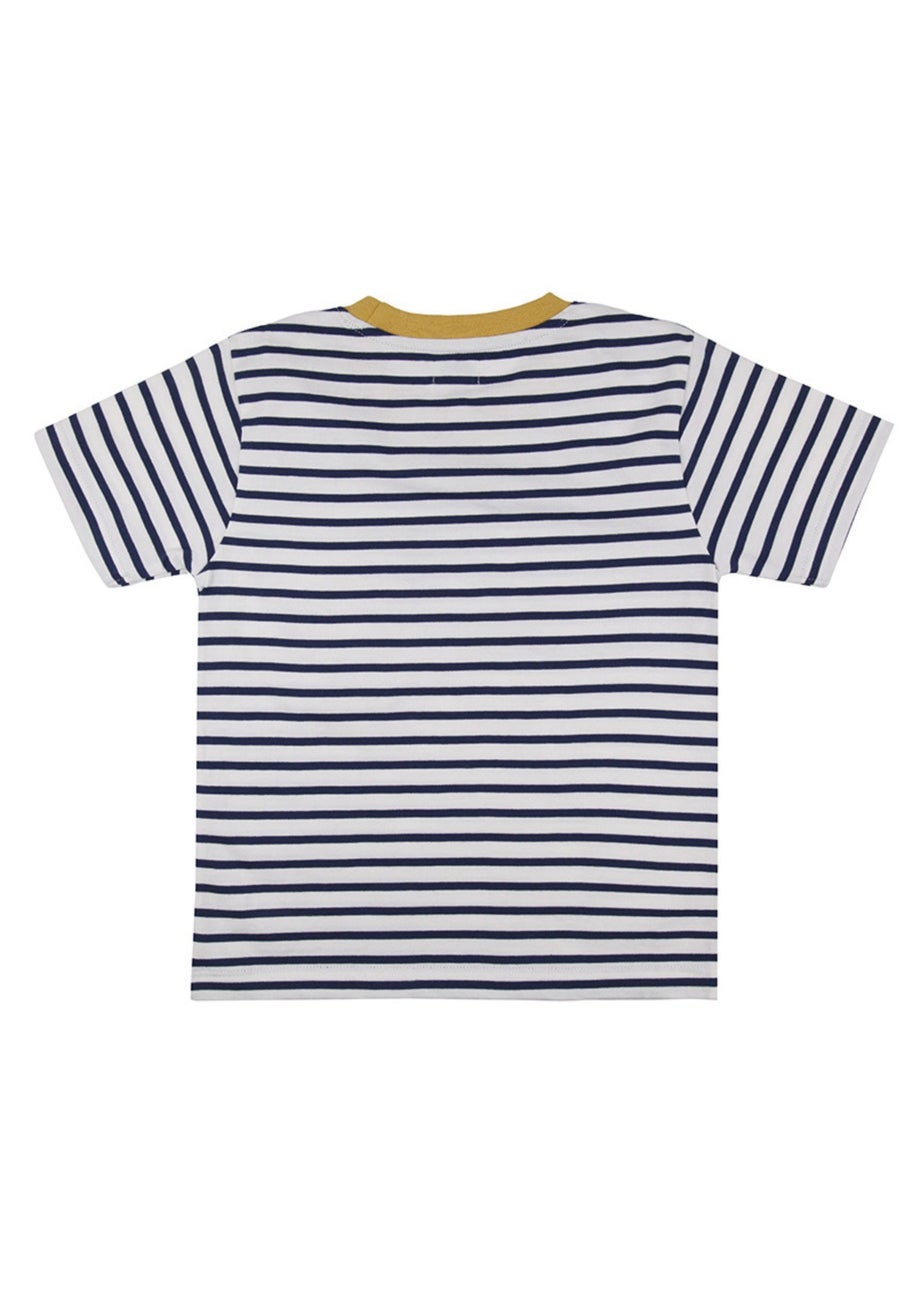 Lilly & Sid Multicoloured Dinosaur & Stripe Print Top 2 Pack (0-8 Years)