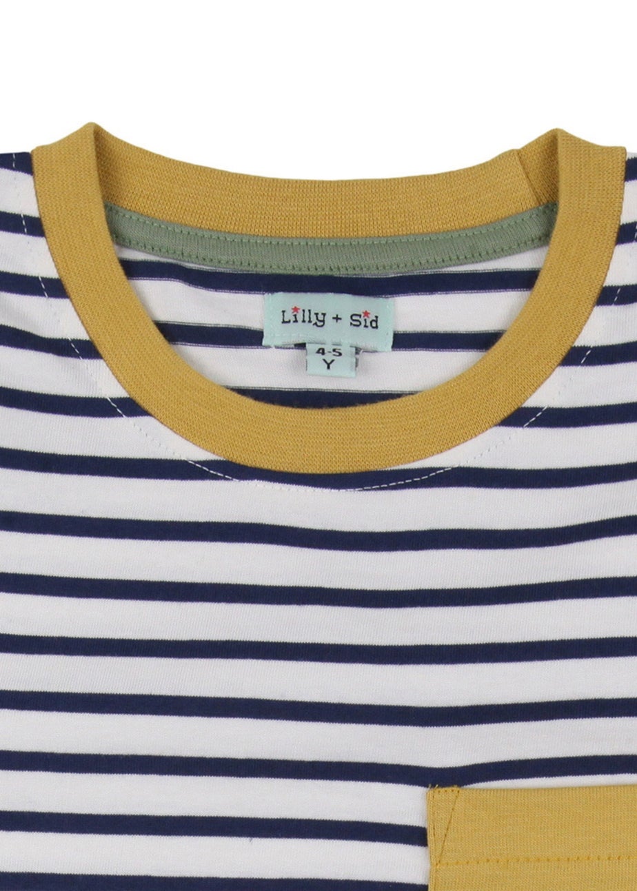 Lilly & Sid Multicoloured Dinosaur & Stripe Print Top 2 Pack (0-8 Years)