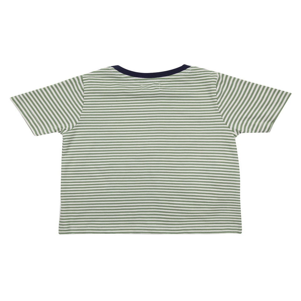 Lilly & Sid Organic Cotton Multicoloured Stripe Print Top (0-8 Years)