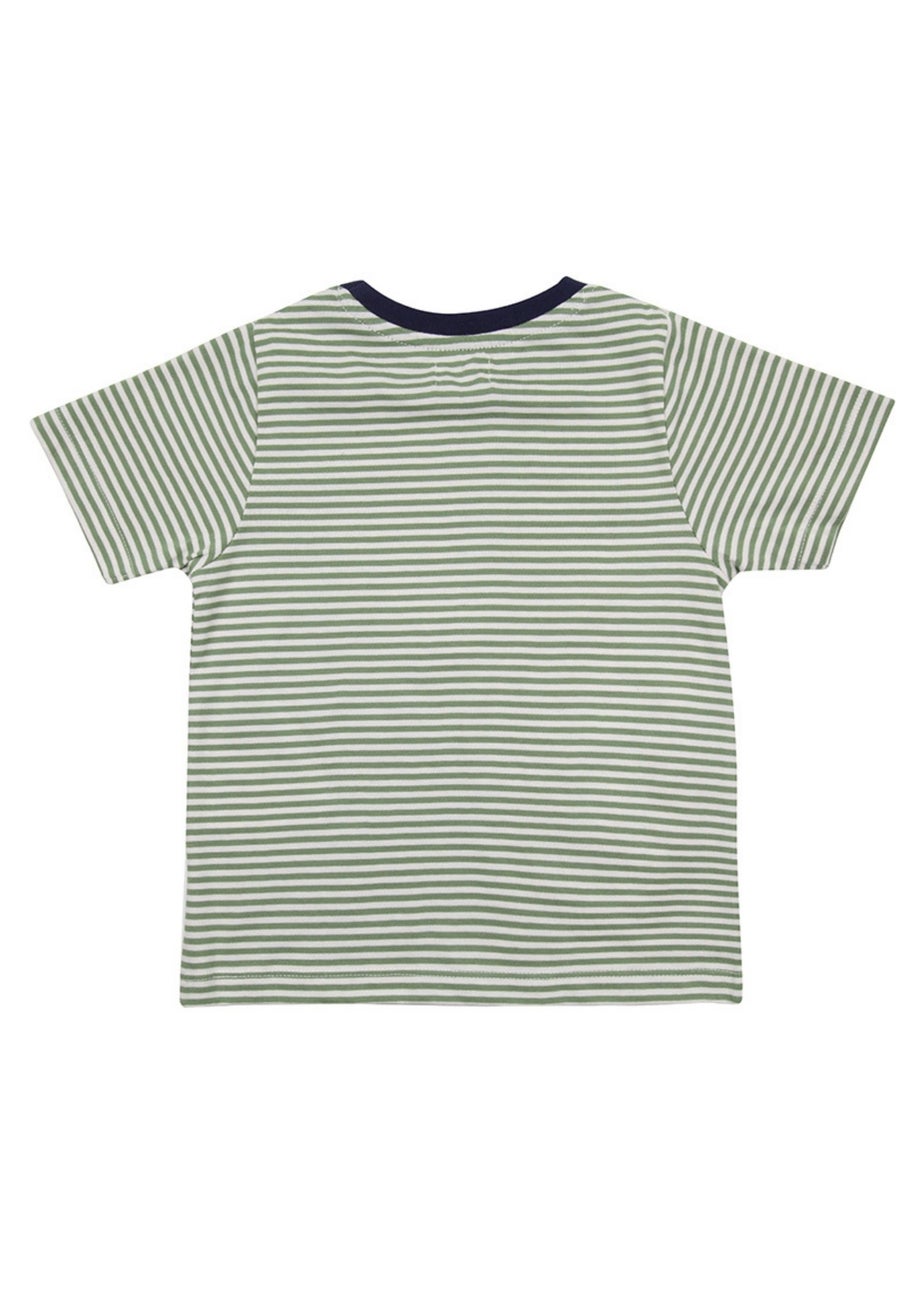 Lilly & Sid Organic Cotton Multicoloured Stripe Print Top (0-8 Years)