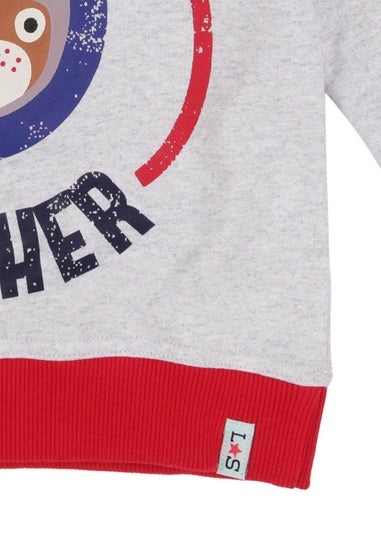 Lilly & Sid Organic Cotton Multicoloured Always Better Together Slogan Print Sweatshirt (0-8 Years)