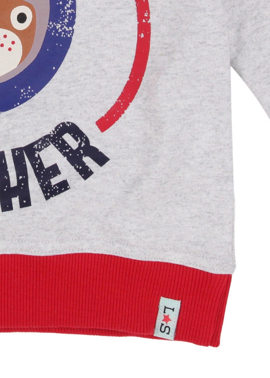 Lilly & Sid Organic Cotton Multicoloured Always Better Together Slogan Print Sweatshirt (0-8 Years)