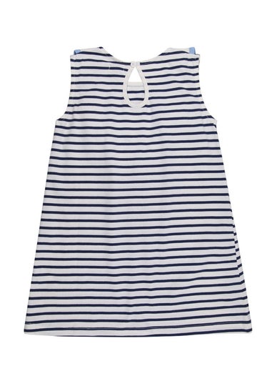 Lilly & Sid Organic Cotton Multicoloured Betty Bird Applique Dress (0-8 Years)