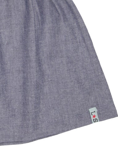 Lilly & Sid Organic Cotton Multicolour Rainbow Stripe Print Dress (0-4 Years)