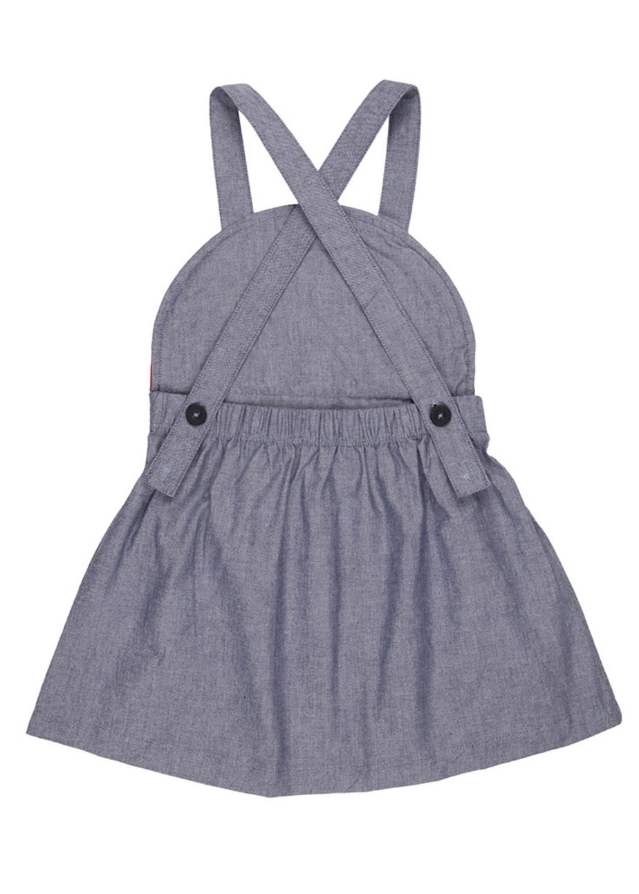 Lilly & Sid Organic Cotton Multicolour Rainbow Stripe Print Dress (0-4 Years)