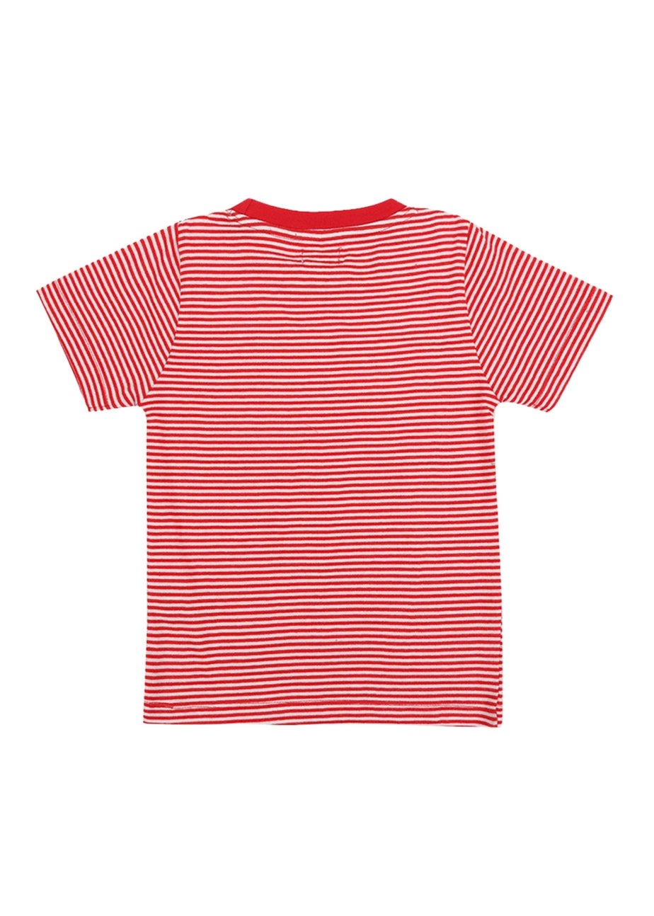 Lilly & Sid Multicoloured Strawberry & Stripe Print Top 2 pack (0-8 Years)