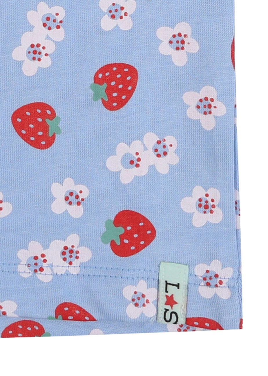 Lilly & Sid Multicoloured Strawberry & Stripe Print Top 2 pack (0-8 Years)
