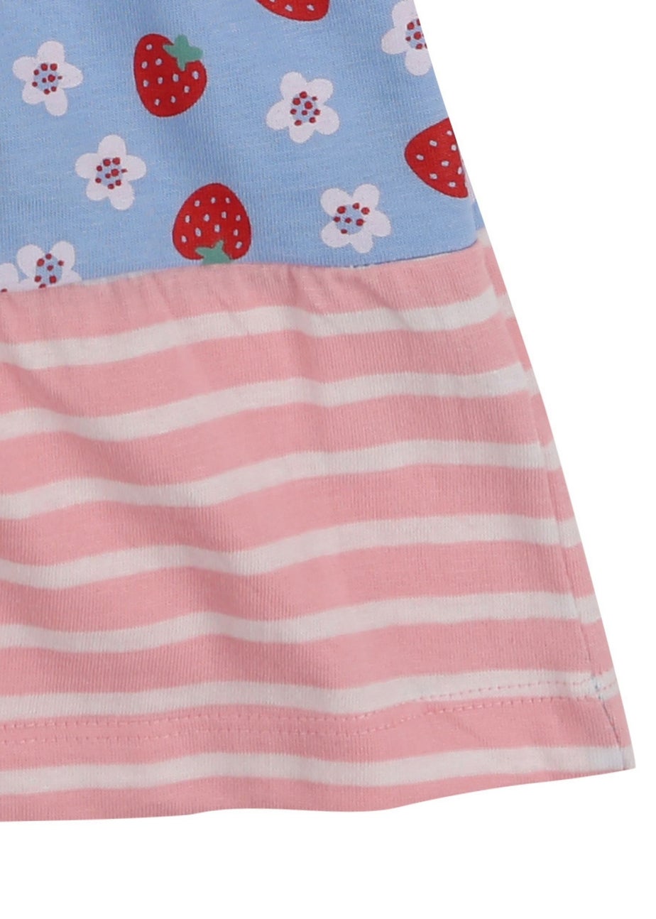 Lilly & Sid Organic Cotton Multicoloured Strawberry Print Dress (0-8 Years)