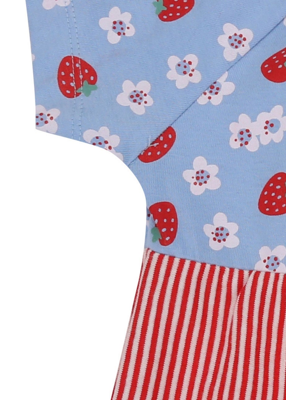 Lilly & Sid Organic Cotton Multicoloured Strawberry Print Dress (0-8 Years)