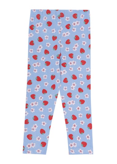 Lilly & Sid Multicoloured Strawberry & Stripe Print Leggings 2 pack (0-8 Years)