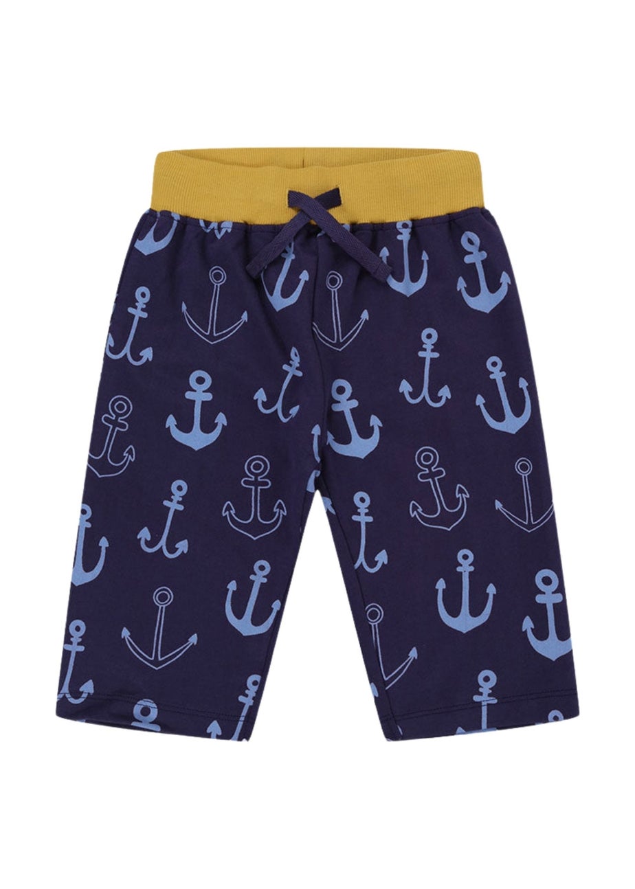 Lilly & Sid Multicoloured Anchor & Stripe Shorts 2 pack (0-8 Years)
