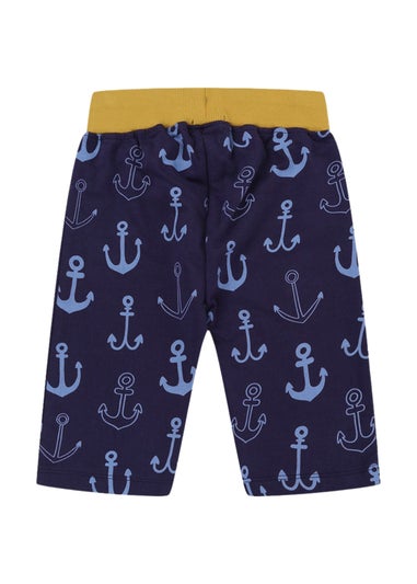 Lilly & Sid Multicoloured Anchor & Stripe Shorts 2 pack (0-8 Years)