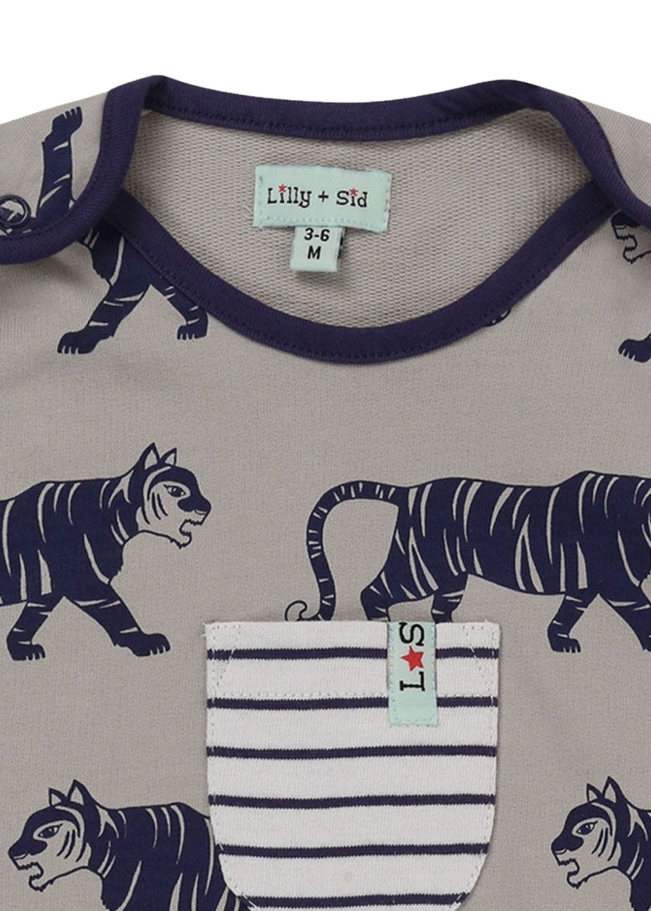 Lilly & Sid Multicoloured Tiger Print Top & Romper Set (0- 24 Months)