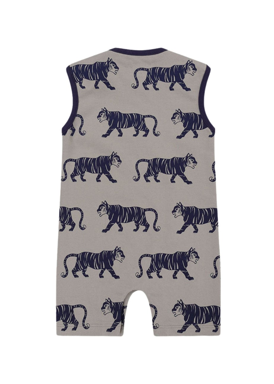Lilly & Sid Multicoloured Tiger Print Top & Romper Set (0- 24 Months)