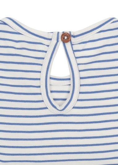 Lilly & Sid Navy Check & Stripe Dress (0-8 Years)