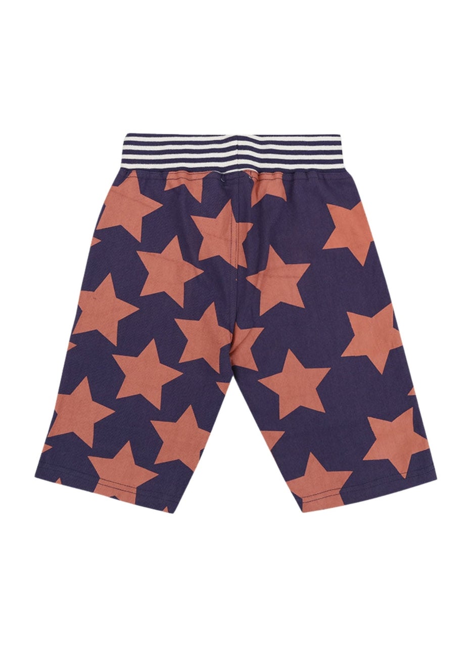 Lilly & Sid Organic Cotton Multicoloured Star Print Shorts (24 Months- 8 Years)