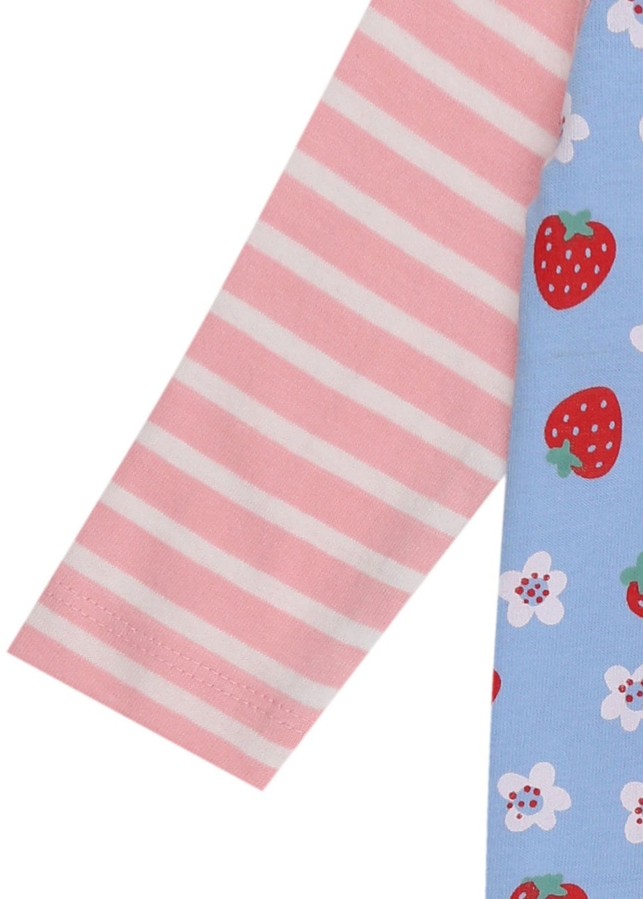 Lilly & Sid Organic Cotton Multicoloured Strawberry Print Romper (0-12 Months)