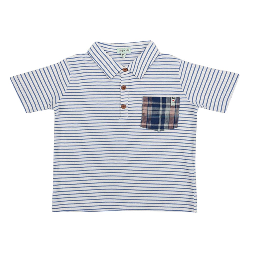 Lilly & Sid Organic Cotton Multicoloured Stripe Print T-Shirt (24 Months- 8 Years)