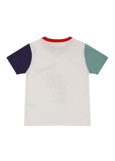 Lilly & Sid Organic Cotton Multicoloured Happy Slogan Print T-Shirt (24 Months- 8 Years)