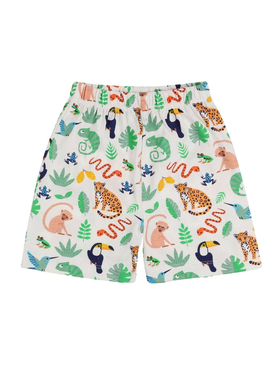 Lilly & Sid Multicoloured Animal Safari Print Top & Short Set (0- 24 Months)