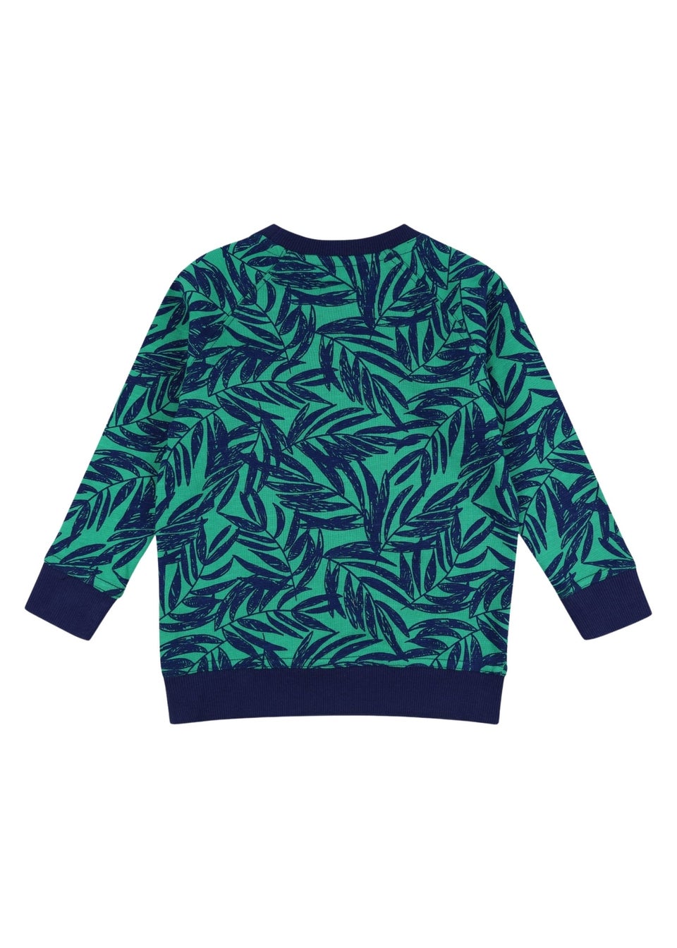 Lilly & Sid Organic Cotton Green Palm Print Sweatshirt (0-8 Years)
