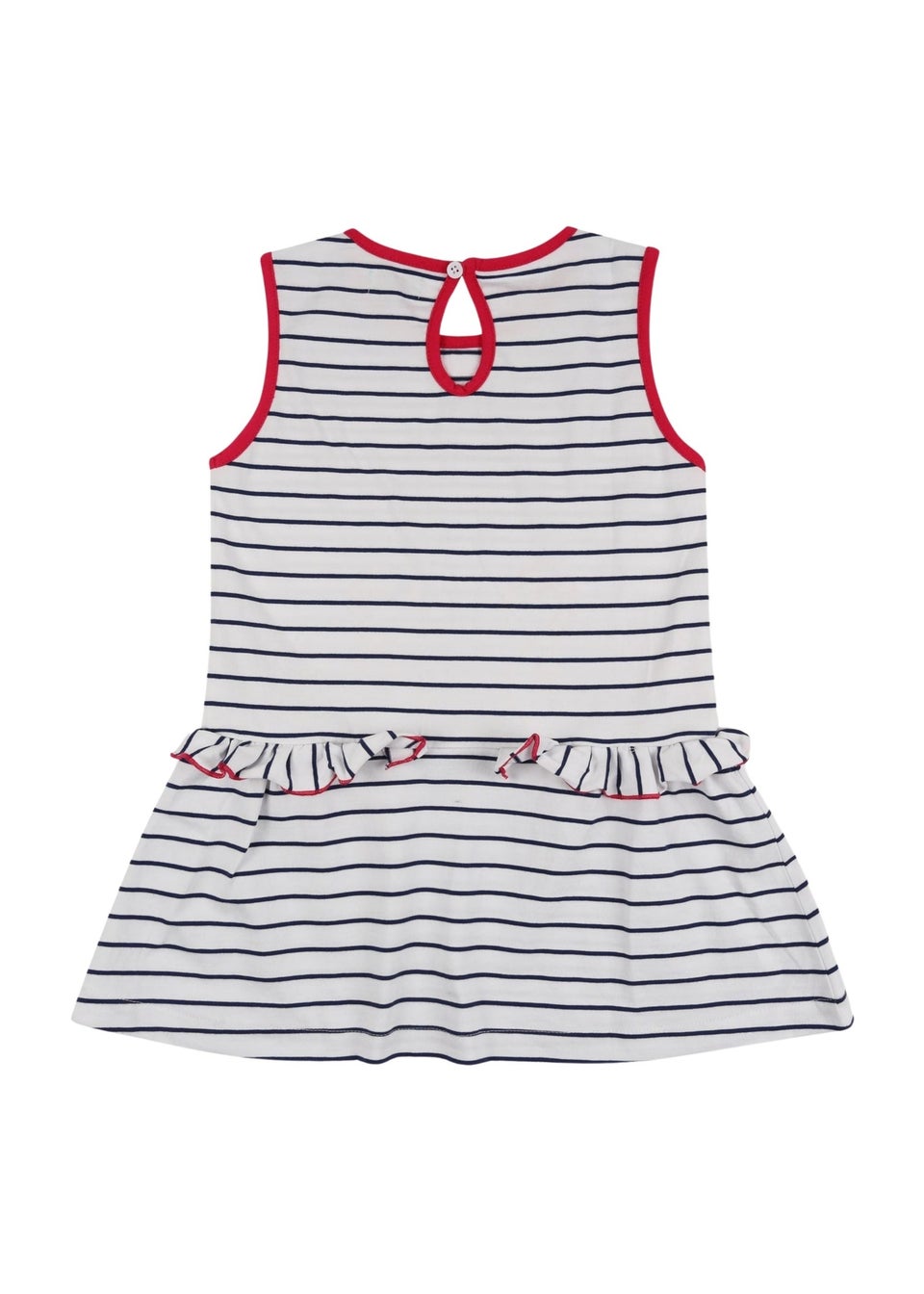 Lilly & Sid Organic Cotton Multicoloured Swan Applique Dress (24 Months- 8 Years)