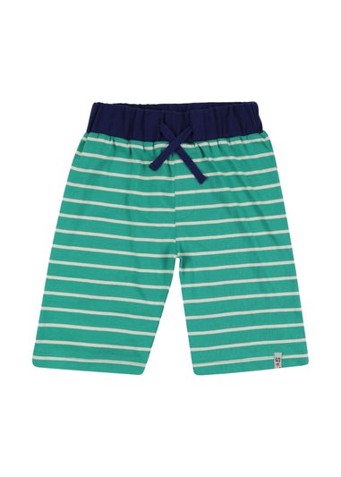 Lilly & Sid Multicoloured Bugs & Stripe Print Short 2 pack (0-8 Years)