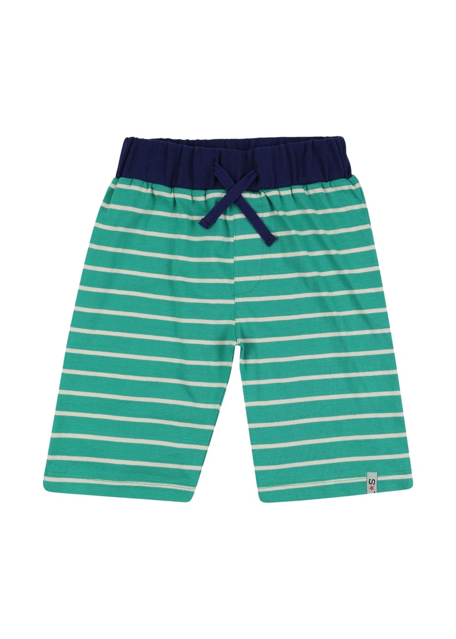 Lilly & Sid Multicoloured Bugs & Stripe Print Short 2 pack (0-8 Years)