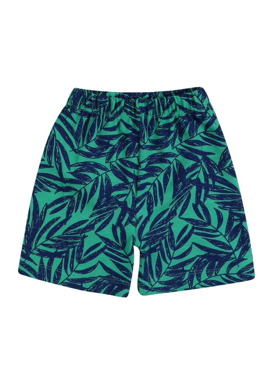 Lilly & Sid Multicoloured Palm Print Top & Short Set (0- 24 Months)