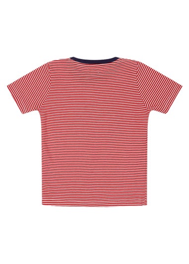 Lilly & Sid Organic Cotton Red Car Applique T- Shirt (24 Months- 8 Years)