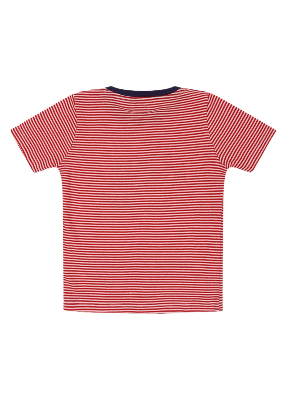 Lilly & Sid Organic Cotton Red Car Applique T- Shirt (24 Months- 8 Years)