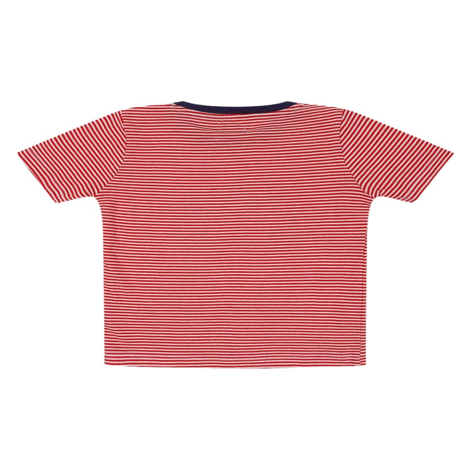 Lilly & Sid Organic Cotton Red Car Applique T- Shirt (24 Months- 8 Years)