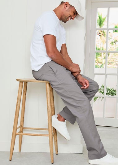 Cotton Traders Soft Grey Rugby Leisure Trousers