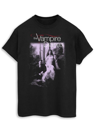 The Vampire Diaries Black Boyfriend Fit Graphic T-Shirt