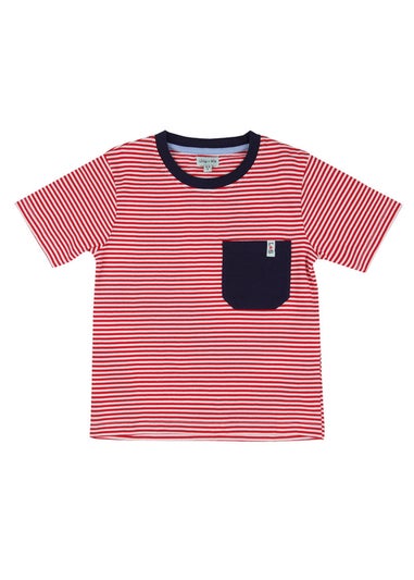 Lilly & Sid Multicoloured Seagull & Stripe Print Top 2 Pack (0-8 Years)
