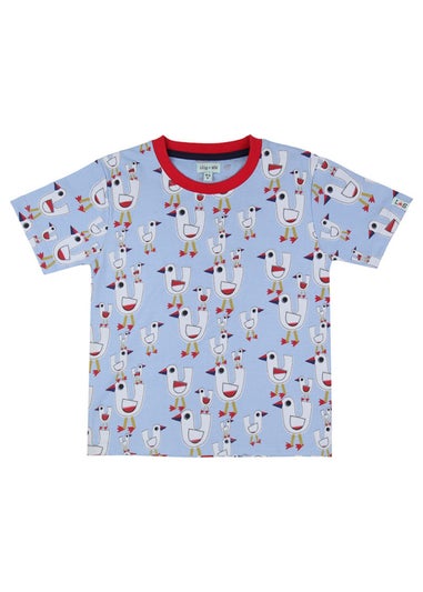 Lilly & Sid Multicoloured Seagull & Stripe Print Top 2 Pack (0-8 Years)