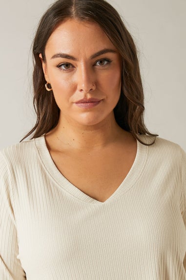 Evans Curve White Premium Ribbed Modal Blend Swing Top