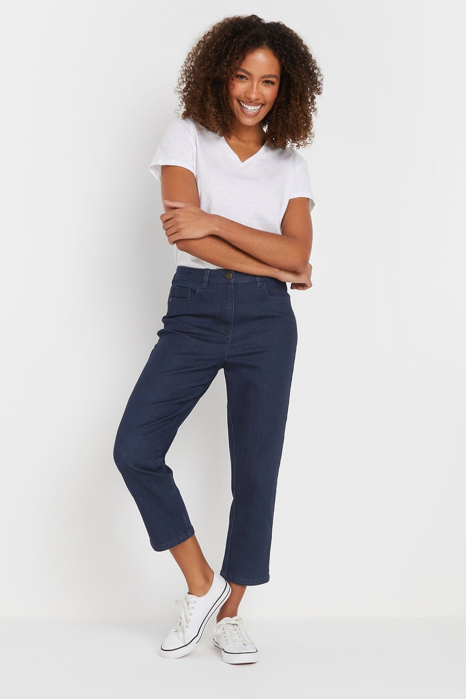 M&Co Indigo Blue Cropped Jeans