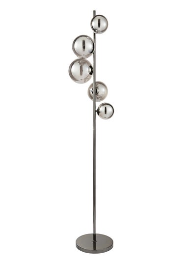 INLIGHT ORBIE 5 Light Floor Lamp Black Chrome (150cm x 33cm)