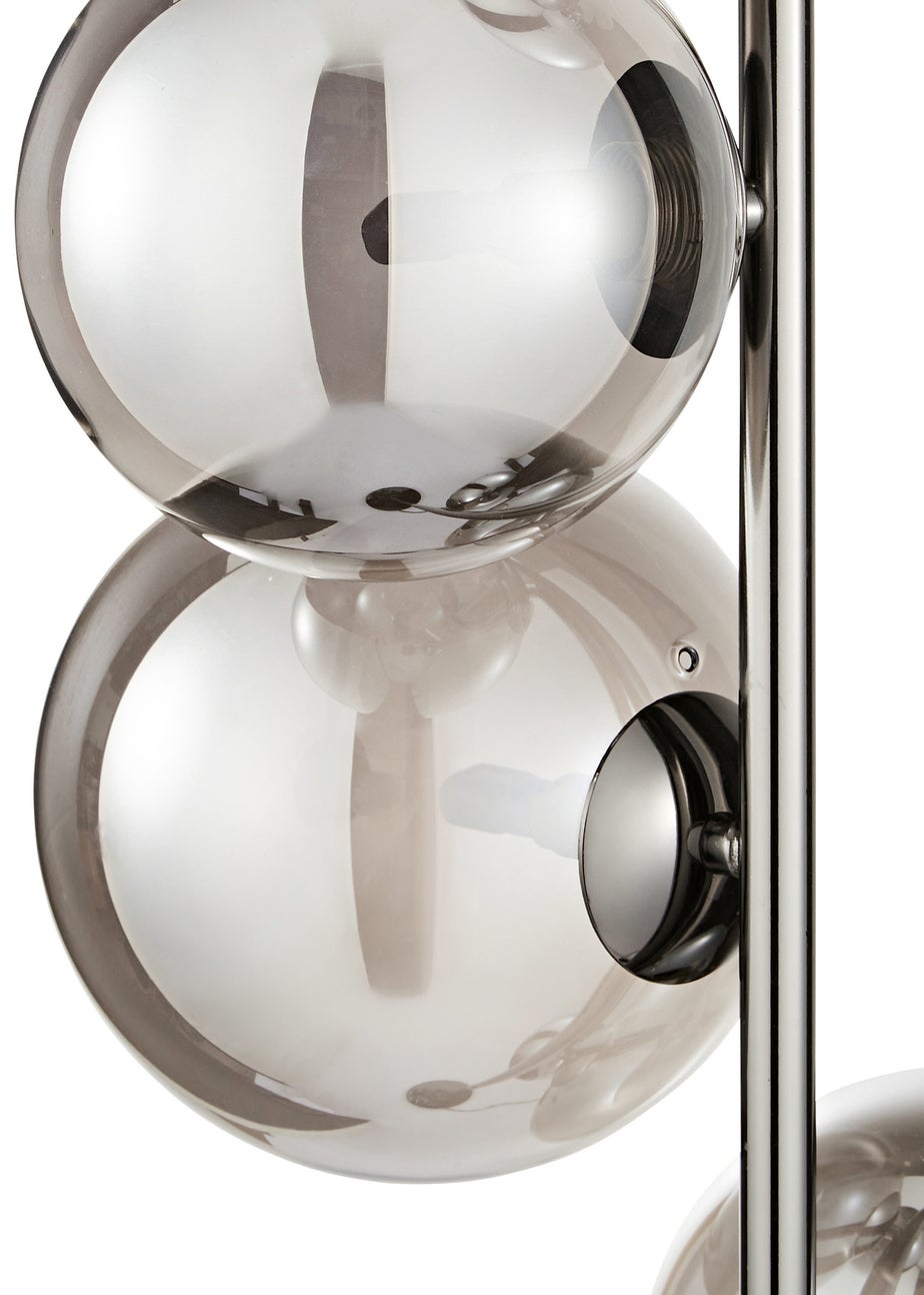 INLIGHT ORBIE 5 Light Floor Lamp Black Chrome (150cm x 33cm)