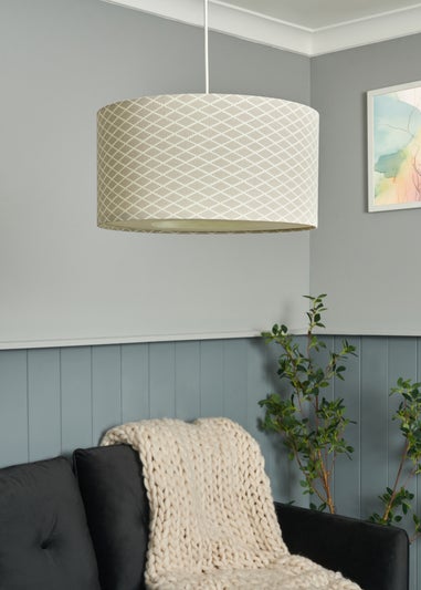 INLIGHT HARLE Easyfit Linen Shade with Diffuser Grey (20cm x 40cm)