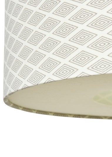 INLIGHT HARLE Easyfit Linen Shade with Diffuser Grey (20cm x 40cm)